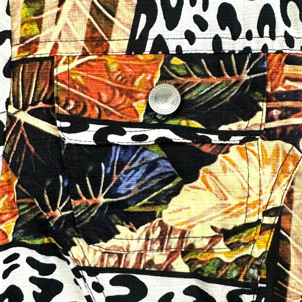 Erin London Animal Print Patchwork Jacket - image 7